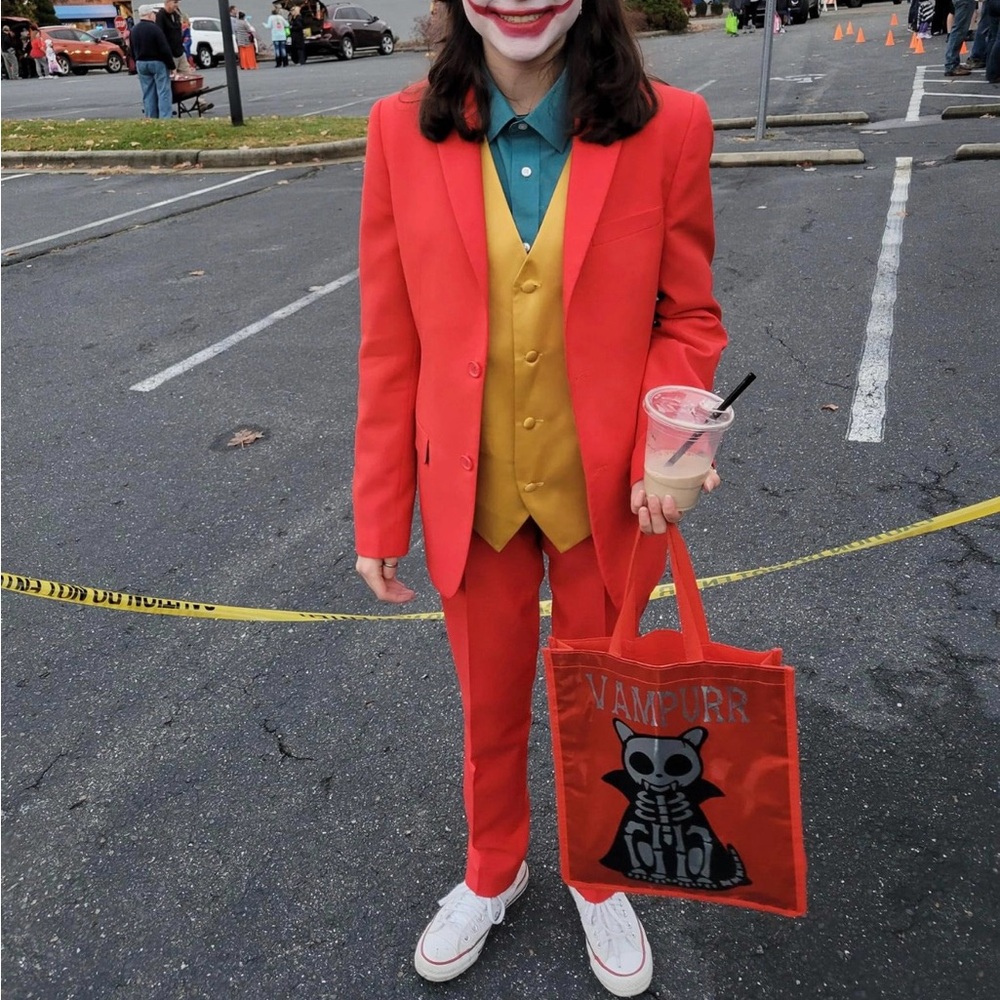 OppoSuits Kids Costume - Red and Yellow Joker Suit